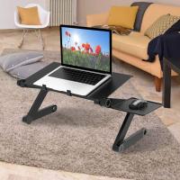 Phane® Mesa Ordenador Portátil, Multifuncional Base Ajustable y Plegable  Soporte de Regazo Laptop Notebook PC Tablet  Ergonómica y Resistente para Diván Sofá Cama  Negro - details 0