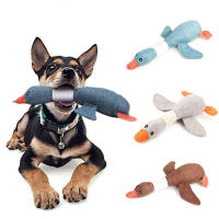 Juguete De Perro Suave Con Silbato Para Mordedores Agresivos Peluche De Pato Mallardo Juguete De Entrenamiento Inteligente Para Mascotas - details 2