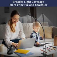 Lámpara De Escritorio Dual Con Timer De 3-6-12 Horas Función De Cuidado De Los Ojos 3 Modos De Iluminación 5 Niveles De Brillo Control Remoto LED Moderna - details 6