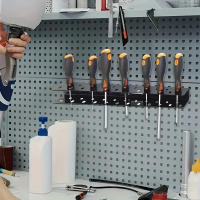 Soporte De Pared Para Destornilladores Y Herramientas Metálicas Organizador De Almacenamiento En Aluminio Para Herramientas Manuales - details 4