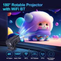 Android 11 Portable Projector, 4K, Native 1080P, 390ANSI, HY320, Visitors, Wifi6, BTpig, Cinema 1920*1080P, Prostate or Upgraded HY300 - details 0