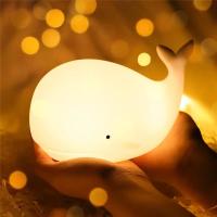 Luz Nocturna USB Recargable De Silicona Con Forma De Ballena Animal 7 Colores Lámpara De Mesa Para Decoración De Habitaciones Regalos Para Niños - details 0