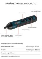 Juego De Destornillador Eléctrico Recargable 1300mAh 3.6V Herramienta De Reparación Doméstica Con 4 Torques Incluye Batería - details 13