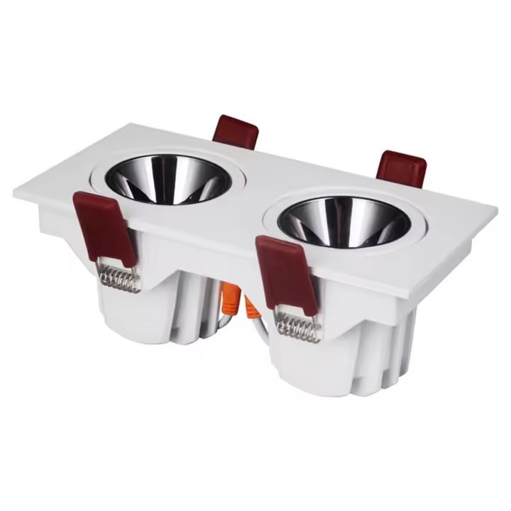 Lámpara De Techo LED Recargada 24W 12W Single/Doble Cabeza Luz De Spot Antigolpeante Para Oficina Hogar Tienda Interior Material Aluminio Fuente De Luz LED - 1