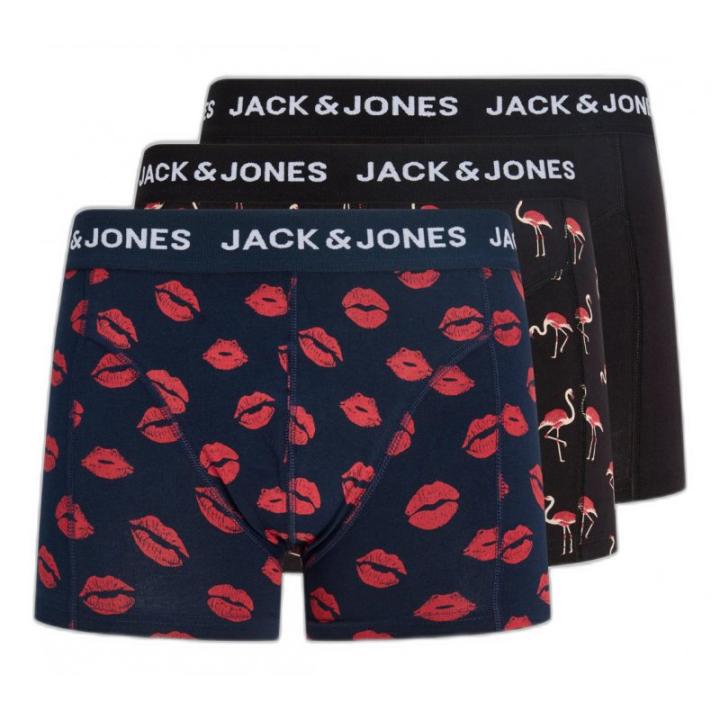 Pack 3 printed men's jack&jones boxers | organic cotton trunks