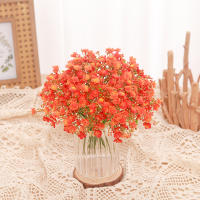 Arreglo De Flores Artificiales Gypsophila Para Boda Decoración De Mesa Con Lazo De Novia En Vaso De Plástico Adecuado Para Fiestas Y Decoración Del Hogar - details 4