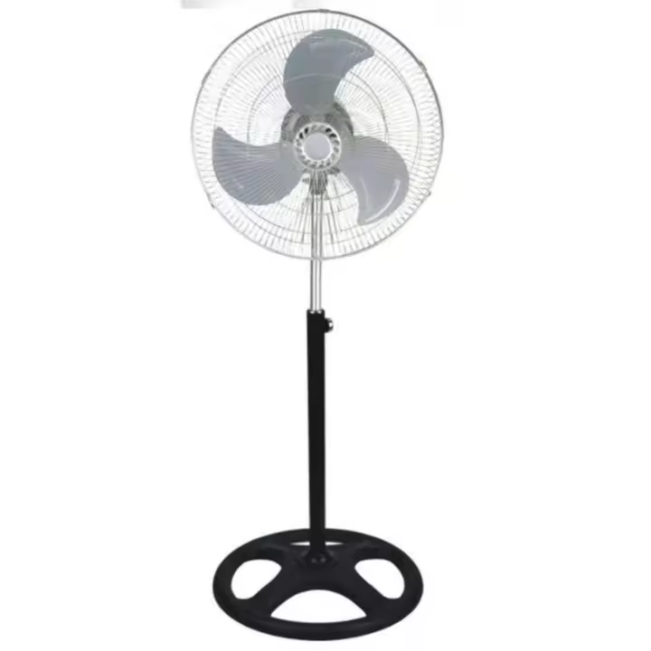 Ventilador de Pie 3 en 1 LoLek, Diámetro de 18", 70W de Potencia, Altura Ajustable 1.3 m, Apto para Escritorio y Pared, Base Anticaídas, Adaptadores Incluidos, 3 Velocidades, Ventilación Silenciosa y Eficiente para Hogar u Oficina - 1