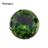 Bastón De Caminar Elegante De Plata Con Diamante Verde Decorativo Para Caballeros 93cm Tacón De Goma Mango Sólido Para Cosplay - details 5