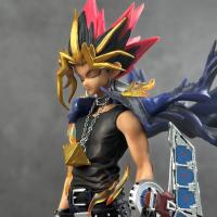 Figura De Anime 28cm Yugi Muto Duel Monsters Monstruos De Cartas PVC Estatua Coleccionable De Modelos Decoración Juguetes Regalos De Navidad - details 10