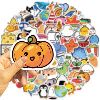 100pcs Pegatinas De Animales Miniaturas Cartoon Graffiti Impermeables Para Teléfono Guitarra Portátil Maleta Taza Juguetes Para Niños - details 2