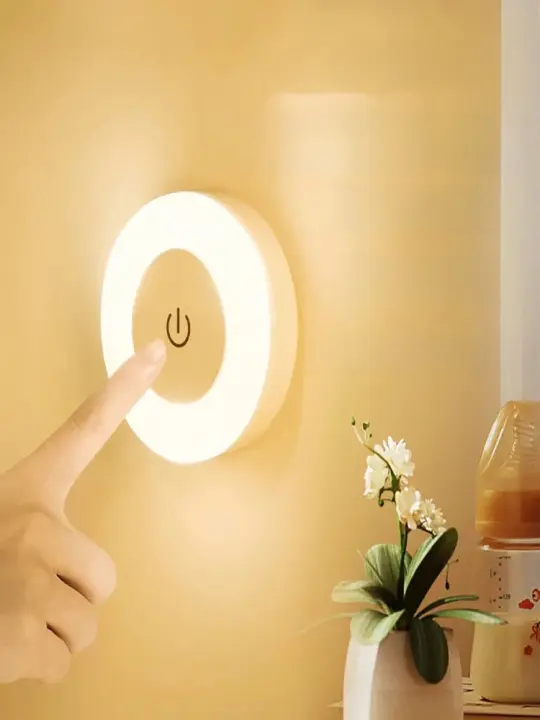 Lámpara Nocturna LED Toque Recargable USB Para Armario Cocina Dormitorio Escalera Luz Sin Cable Para Armario Y Escalera - 1