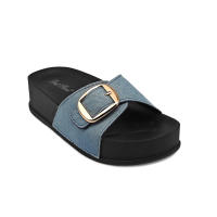 Calzados soraia, Sandalia Plana con Hebilla Dorada, Diseño Moderno, Comodidad Superior. - details 1