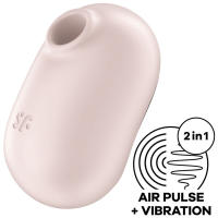 SATISFYER SUCCIONADOR MODELO PRO TO GO 2 ESTIMULADOR Y VIBRADOR DOBLE COLOR BEIGE JUGUETES SEXUALES - details 0