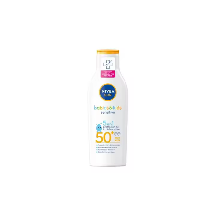 Nivea Sun Leche Niños 200 ml Spf50+ 5 en1 Sensitive - 1