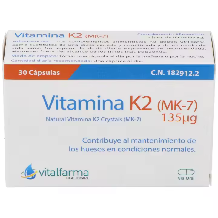 Vitalfarma Vitamina K2 135 Mcg 30 Capsulas - 1