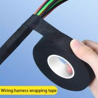 Cinta Eléctrica De Velours Negra 15m 30mm 25mm 19mm 15mm 9mm Retardante De Llama Adhesivo De Tela Para Cableado Y Harness - details 5