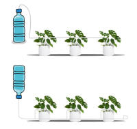 Kit De Riego Por Drip Para Jardín Con Válvula Reguladora Dispositivo De Riego Para Plantas En Macetas Ahorro De Agua Micro Riepilogo Para Invernadero - details 3