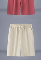 Shorts De Algodón Para Hombre Verano Playa Casual Con Cordón Transpirables Ligeros Para Exteriores Shorts Deportivos De Carrera Solidarios - details 9