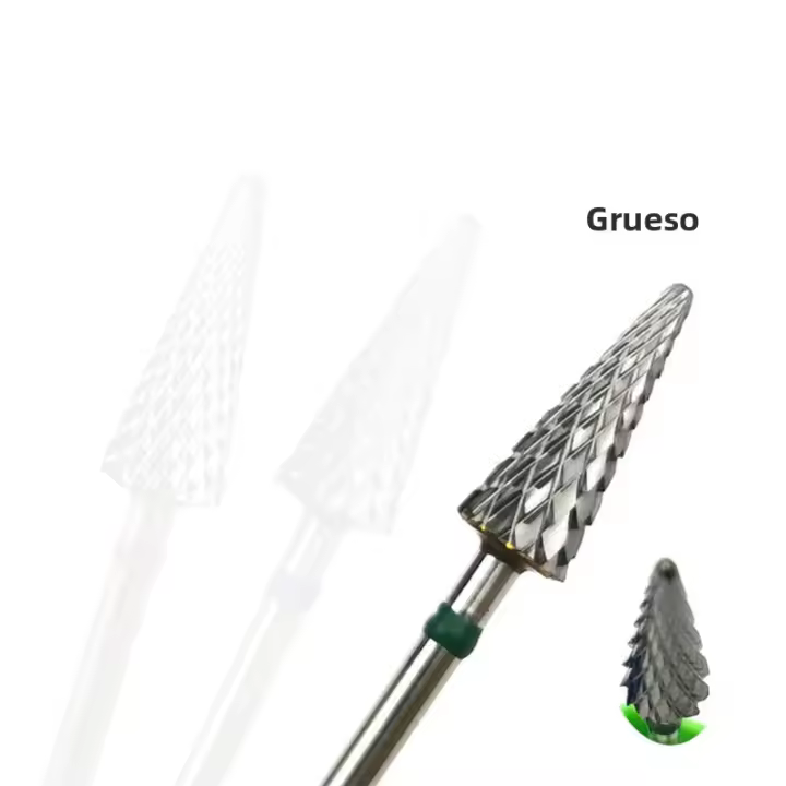 HYTOOS Bit De Taladro Para Uñas En Forma De Cono Cutter De Carburo 3/32'' Accesorio Para Taladro Eléctrico Herramienta De Manicura - 1