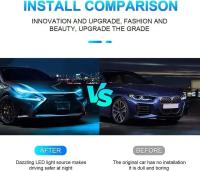1PCS Barra De Luz Decorativa LED Dinámica Para Capó De Coche Universal Guía Y Adorno Luz De Conducción Automática Barra De Luces Del Parachoques - details 6