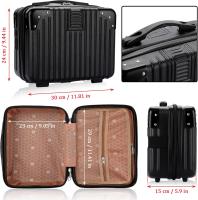 Organizador para cosméticos, Minimaleta de ABS Negra - details 0