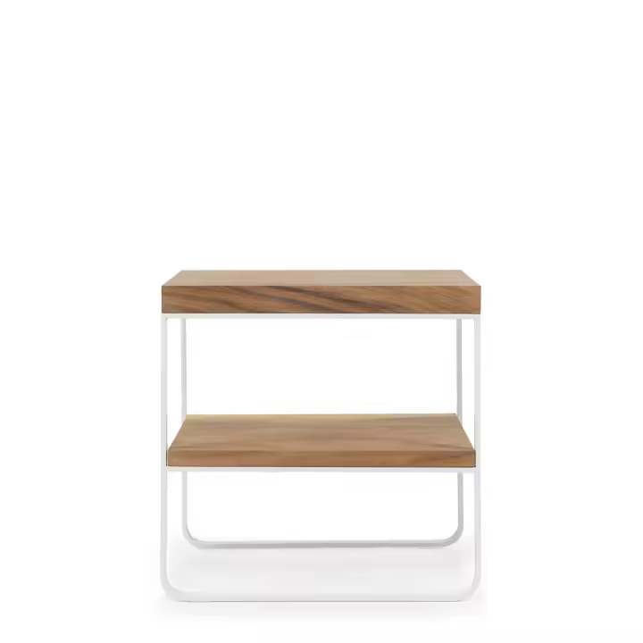 Wabi Home | Nayi Mesita de Noche Blanca de Madera - 1