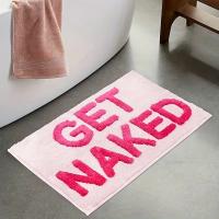 Alfombra De Baño Rosa Get Naked Alfombra Tejida Suave Para Baño Y Entrada Decoración De Sala De Estar Alfombra Antideslizante Resistente Al Desvanecimiento Para Adultso - details 7