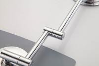 Espejo De Baño Con Ampliación 3X Espejo De Maquillaje Para Pared Espejo Cosmético Plegable Cuadrado De 8 Pulgadas Con Brazo Doble Acero Inoxidable Moderno Para Dama - details 19
