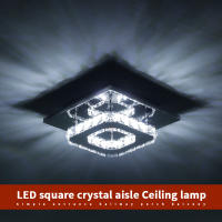 Lámpara De Techo Moderna Nórdica Con Cristales LED Para Sala Comedor Pasillo Cocina Decorativa Blanco Instalación Suelta - details 19