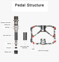 Pedales De Bicicleta PROMEND MTB Ultra-ligeros Con 3 Rodamientos Fibra De Carbono Colorido Eje Tubo Accesorios De Bicicleta Para Carretera Y Montaña - details 5