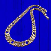 Gran Collar 3x1 TC Acanalado ( novedad ) 12 mm 60 cm Oro 18 Kilates con Certificado de Calidad - details 7