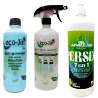 Pack Ecojin Spa 1 Litro, Difusor y Perseo Lavavajillas Máquina en Gel 1,2 kg: Antigrasa, Antical, Abrillantador, Función Sal, Protección del Cristal, Secado Ultrarápido y Ambientador con Aroma a Lima Mexicana, para una Limpieza Total frente a la suciedad - details 0