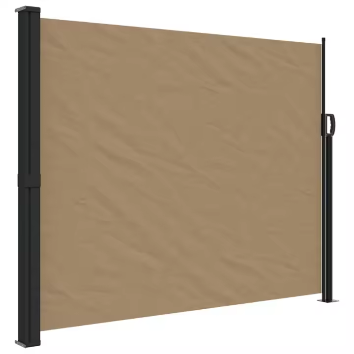 Toldo lateral retrácthil gris taupe 160x500 cm - 1