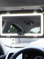 Espejo De Maquillaje Para Coche Con 3 Modos De Luz Y 60 LEDs Espejo De Vestíbulo Recargable ABS Aluminio Para Interiores De Coche - details 10