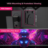 KTC Monitor Gaming 27 Pulgadas Monitor 2K/4K, 165Hz/180Hz/240Hz, 1ms, WQHD 2560x1440, Freesync & G-sync, 147% sRGB, HDR, Pantalla de reducción de luz Azul, VESA DP1.4/HDMI 2.0 USB3.0, For FPS MOBA RPG MMO RTS RAC Gaming, H27S17/H27T22/M27T20/H27P22S/G27P - details 58