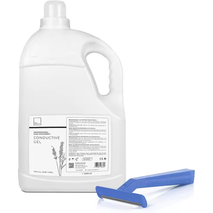 Pack Gel Conductor de Ultrasonido 5l + 100 Cuchillas de Afeitar Desechables - 1