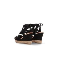 KTEY 523 920-220 NEGR Sandalias plataforma mujer 35921 25V SANDALIA CUÑA YUTE ANTE NEGRO - details 3