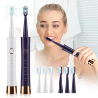 Cepillo De Dientes Eléctrico Para Adultos IPX7 Impermeable Cabeza De Cepillo Recargable Por USB Limpieza De Alta Frecuencia 6 Modos De Limpieza - details 0