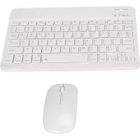 Coshano Teclado Inalámbrico Portátil para Tableta con Mouse Inalámbrico (Blanco) - details 0