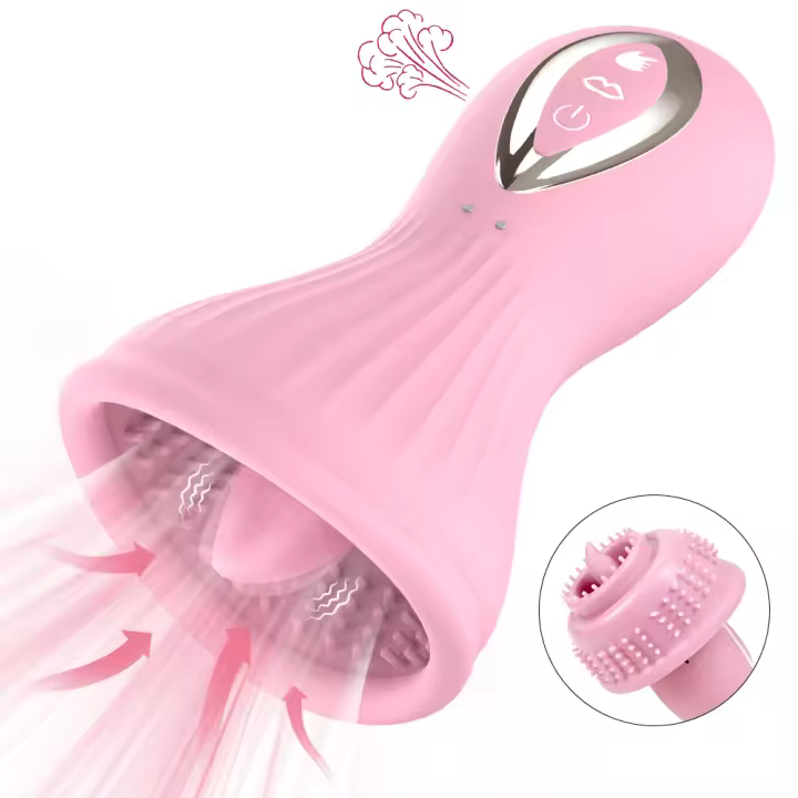 Vibrador De Succión De Pezones Para Mujeres Con Lenguaje Estimulador De Clítoris Masajeador Juguetes Sexuales Para Adultos Material De Silicona Médica - 1