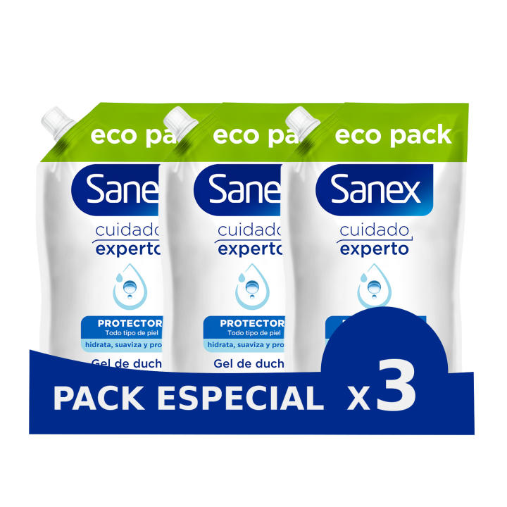 Gel de ducha hidratante Sanex Cuidado Experto Protector recarga 950ml