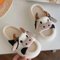 Nuevos Pantuflas De Hombre De Lino Cómodas Y Moda Con Diseño De Patrón Suave Para Niñas Casuales Y Transpirables Tallas Desde 20cm Hasta 25cm - details 2