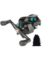 Carrete De Pesca Baitcasting 8KG Max Drag Verde Para Bass En Ambiente Oceánico Herramienta De Pesca Con Ratio De Mezcla 6.3:1 - details 6