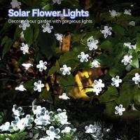 1PC Luces De Flores Solares Para Exterior Impermeables 20/30/50/100 LED Para Decoración De Jardín Pared Patio Jardín Árbol De Navidad - details 1