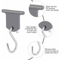 Accesorio para toldo, gancho para toldo de coche, accesorios para toldo RV, gancho en forma de S, fácil de instalar para autocaravana, caravana, suministros interiores al aire libre, tienda de campaña navideña, 9 piezas - details 3