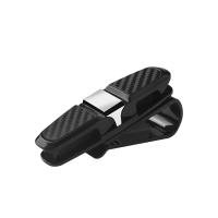 Portarabinos De Gafas Para Coche En Fibra De Carbono Clip Para Sol Y Tarjetas Soporte Rápido Para Lentes Y Tarjetas - details 3