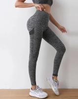 Pantalones De Yoga Para Mujer Selloso Compresión Leggings De Entrenamiento Con Control Abdominal Alto Cinturón Deporte Alimenticio Gimnasio Ropa De Ejercicio - details 17