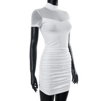 CUTENOVA Vestido Mini Dark Goth Y2k Bodycon Para Mujer Transpirable Patchwork See through Fiesta Streetwear Polyester Spandex - details 8