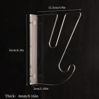 Estante De Pared Para Patines Con Ganchos De Almacenamiento 2PCS Accesorio De Skateboard Para Mujeres Parte De Placa Plana - details 14