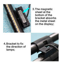 Lámpara De Tarea LED Para Escritorio Con Control Remoto Y Aluminio 44cm Luz De Monitor Cuidado De Los Ojos USB Magnética Sin Destellos Para Oficina - details 12
